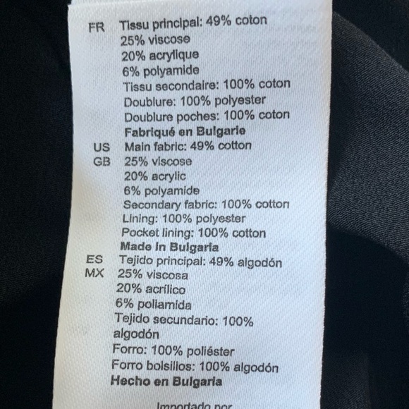 NWT Sandro Brooke Mixed Media Shirt Dress Size US 2 / FR 34 Blue Tweed and Denim - Picture 8 of 16